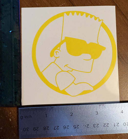 Bart Simpson Vinyl Decal